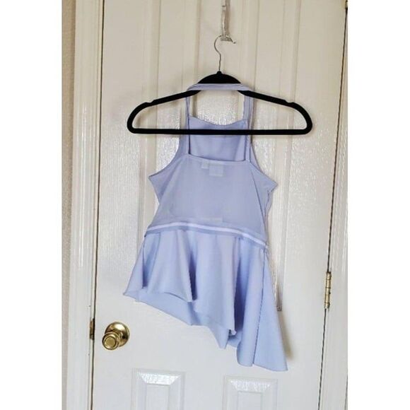 Puma Womens Top Blue M Xtreme Tight Frilled Active Tank  New - Picture 12 of 12